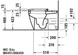 DURAVIT WC-Sitz Happy D.2 Anthrazit matt mit Absenkautomatik und Edelstahl-Scharnieren