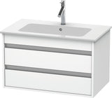 Duravit Ketho Waschtischunterbau 800 mm, 2 Schubkästen, Weiß Matt, wandhängend
