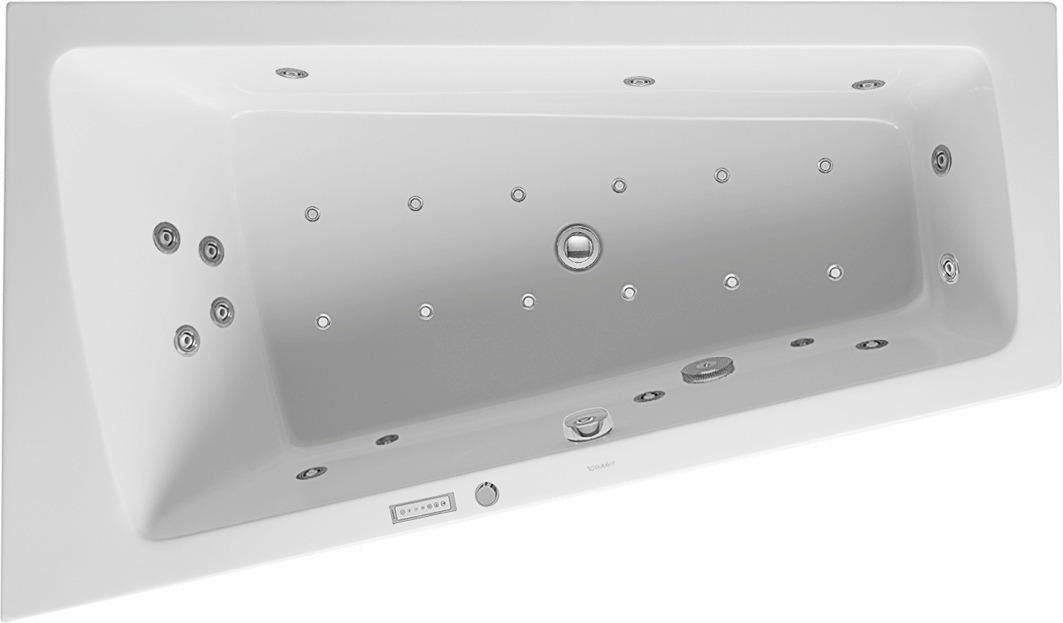 DURAVIT Paiova Whirlwanne 1700x1000mm weiß Einbauversion Air-System links