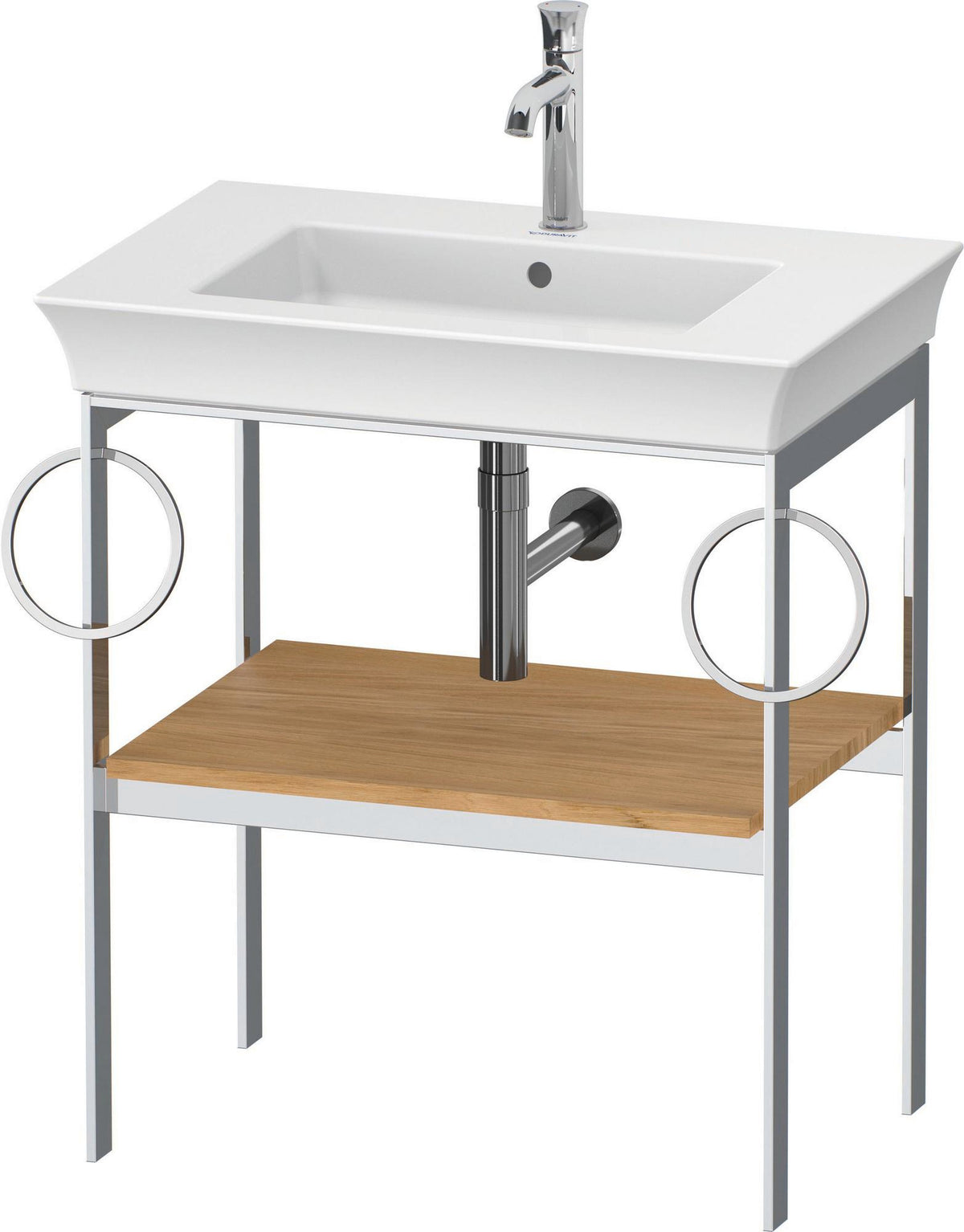 DURAVIT White Tulip Metallkonsole 684 mm – Design von Philippe Starck mit Höhenausgleich