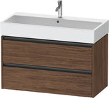 DURAVIT Ketho.2 Waschtischunterbau wandhängend betongrau matt 984 mm mit 2 Schubkästen