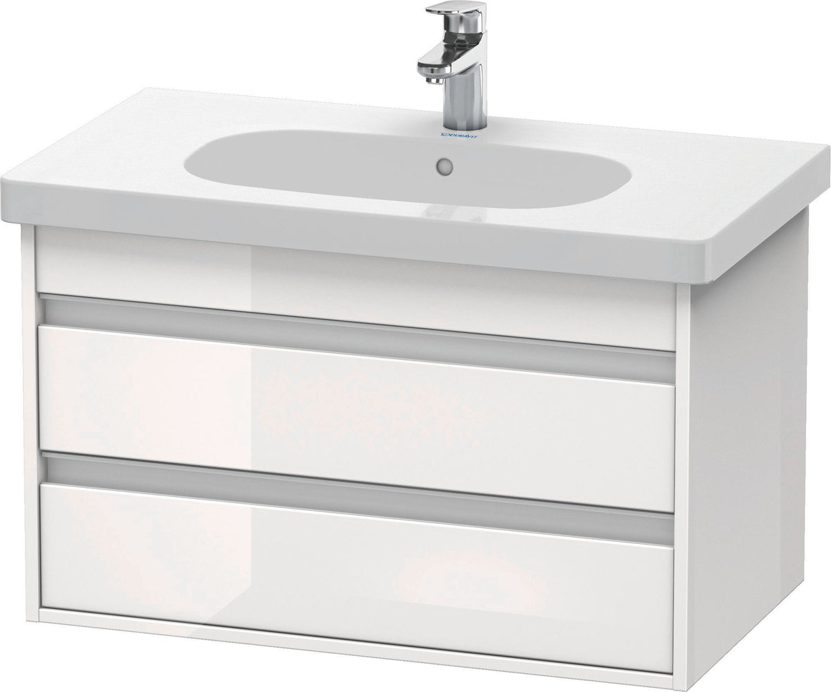DURAVIT Waschtischunterbau Ketho wandhängend 800 mm, 2 Schubkästen, weiß matt, für D-Code 034285