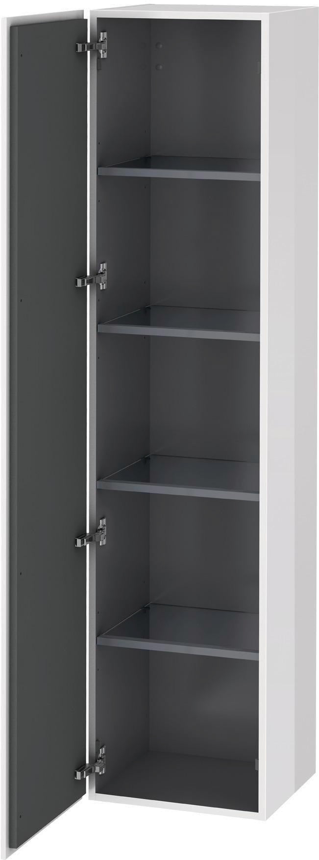 Duravit L-Cube Hochschrank 400 mm, 1 Tür links, mediterrane eiche, wandhängend, Soft-Close