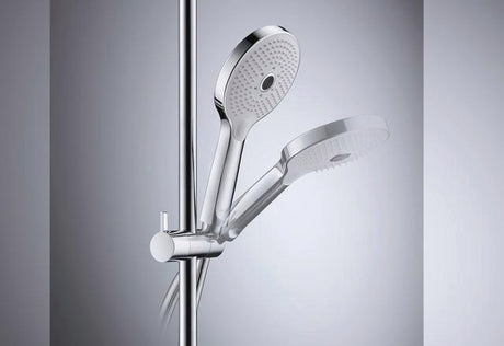 DURAVIT Handbrause 3-Jet D120 Rain/Pulse/Monochrom – 120 mm Duschkopf mit Antikalk-System