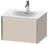 Duravit XViu Waschtischunterbau 610 mm weiß matt mit Tip-On-Technik und einem Auszug