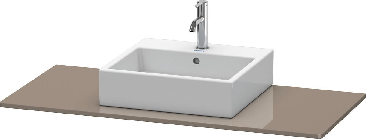DURAVIT XSquare Konsole 1200 mm mit Ausschnitt – Weiß Seidenmatt, MDF, 16 mm