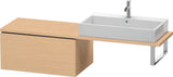 DURAVIT L-Cube Unterschrank für Konsole 820 mm, 1 Auszug, Weiß Matt, Tip-on