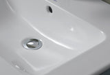 DURAVIT ME by Starck Möbelwaschtisch 1230 mm weiß mit Überlauf, ohne Hahnloch