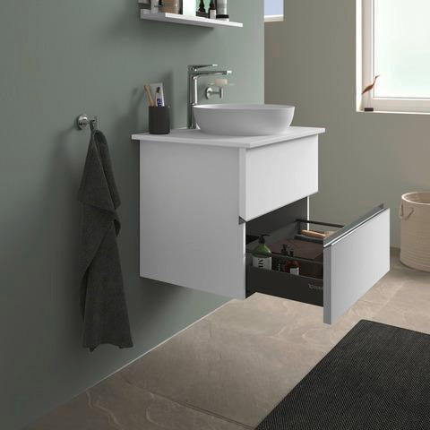 DURAVIT Sivida Aufsatzwaschtisch 400 mm rund DuroCast Plus ohne Überlauf