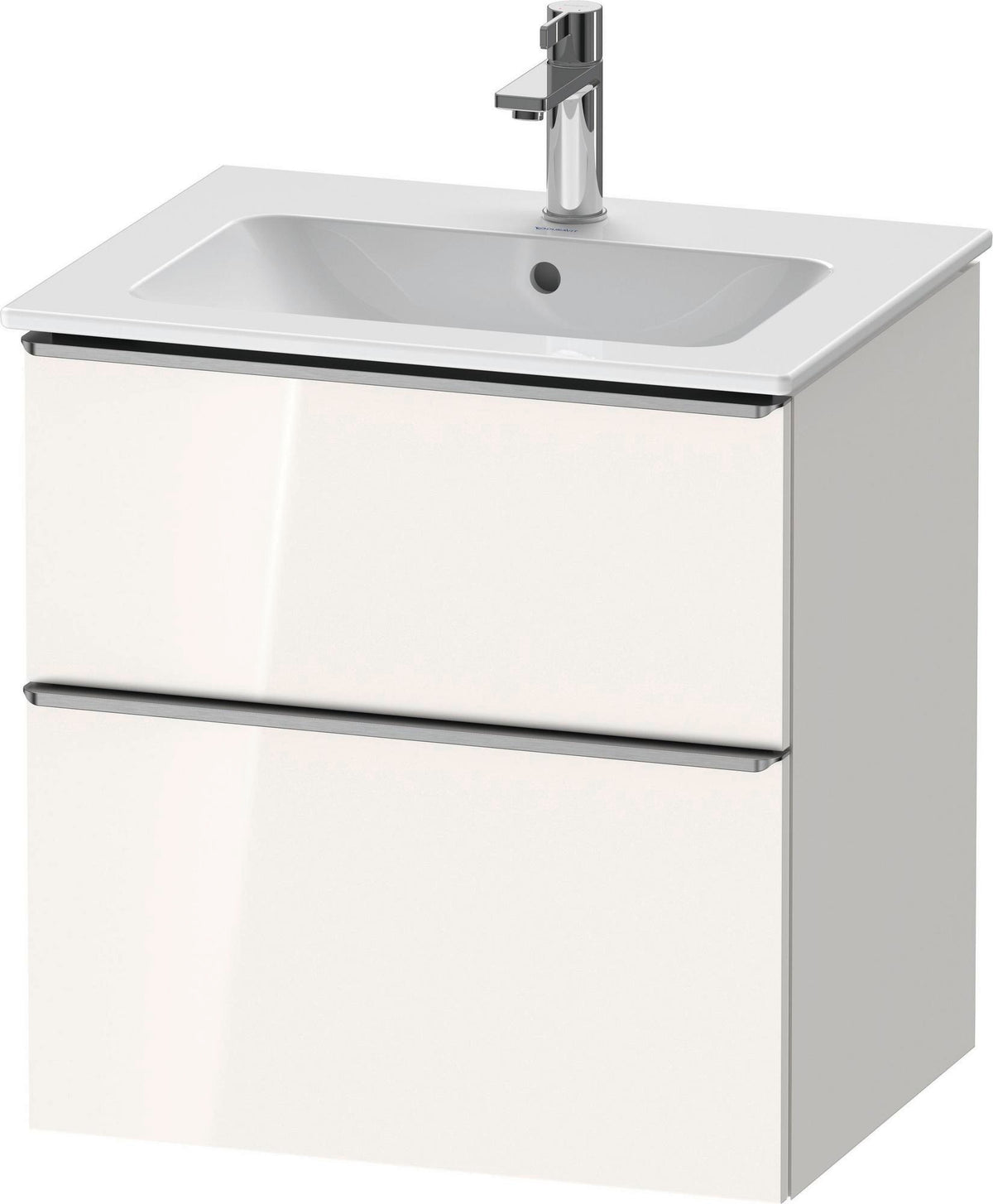 DURAVIT D-Neo Waschtischunterbau 610 mm Eiche Schwarz mit Bronze Griff – wandhängend