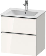 DURAVIT D-Neo Waschtischunterbau 610 mm Eiche Schwarz mit Bronze Griff – wandhängend