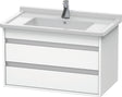 DURAVIT Ketho Waschtischunterbau wandhängend 800 mm weiß matt mit 2 Schubkästen