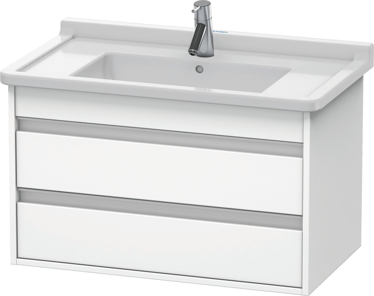 DURAVIT Ketho Waschtischunterbau wandhängend 800 mm weiß matt mit 2 Schubkästen