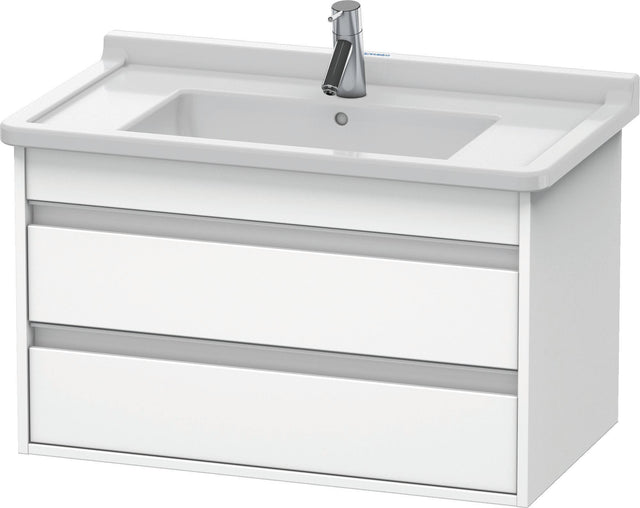 DURAVIT Ketho Waschtischunterbau wandhängend 800 mm weiß matt mit 2 Schubkästen