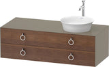 DURAVIT White Tulip Konsolenwaschtischunterbau wandhängend 1300 mm mit LED-Innenbeleuchtung und Soft-Close