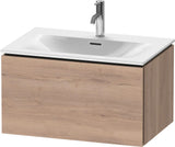 Duravit L-Cube Waschtischunterbau wandhängend 720 mm weiß matt mit 1 Auszug und Tip-On-Technik