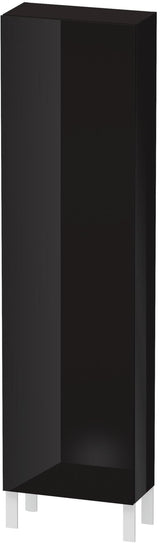 Duravit Hochschrank L-Cube 243x500x1760mm, 1 Tür rechts, schwarz hochglanz