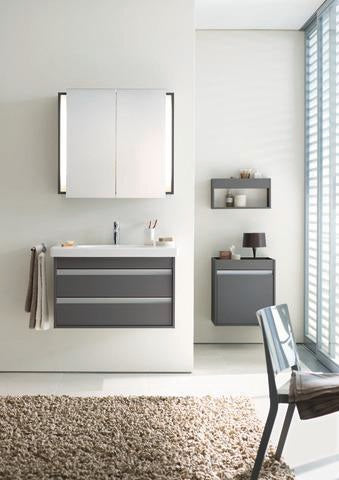 DURAVIT Waschtischunterbau Ketho wandhängend 800 mm, 2 Schubkästen, weiß matt, für D-Code 034285