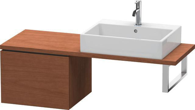 Duravit L-Cube Konsolenunterschrank 520 mm amerikanisch Nussbaum mit Tip-On-Technik