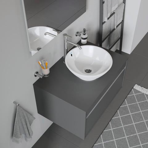 Duravit Ketho Waschtischunterbau wandhängend 800 mm, 1 Auszug, weiß matt, für Aufsatzwaschtisch