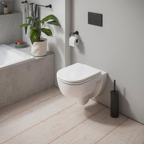 Duravit D-Code 2.0 WC-Set wandhängend, spülrandlos, 4/2L, mit WC-Sitz und Absenkautomatik, Weiß Hochglanz