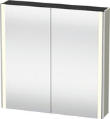 Duravit XSquare Spiegelschrank 800 mm mit LED-Beleuchtung, 2 Schwingtüren & Soft-Close