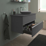DURAVIT Sivida Spiegel Ablage 1000 mm Chrom/Nussbaum Matt – Badablage mit Befestigungsmaterial