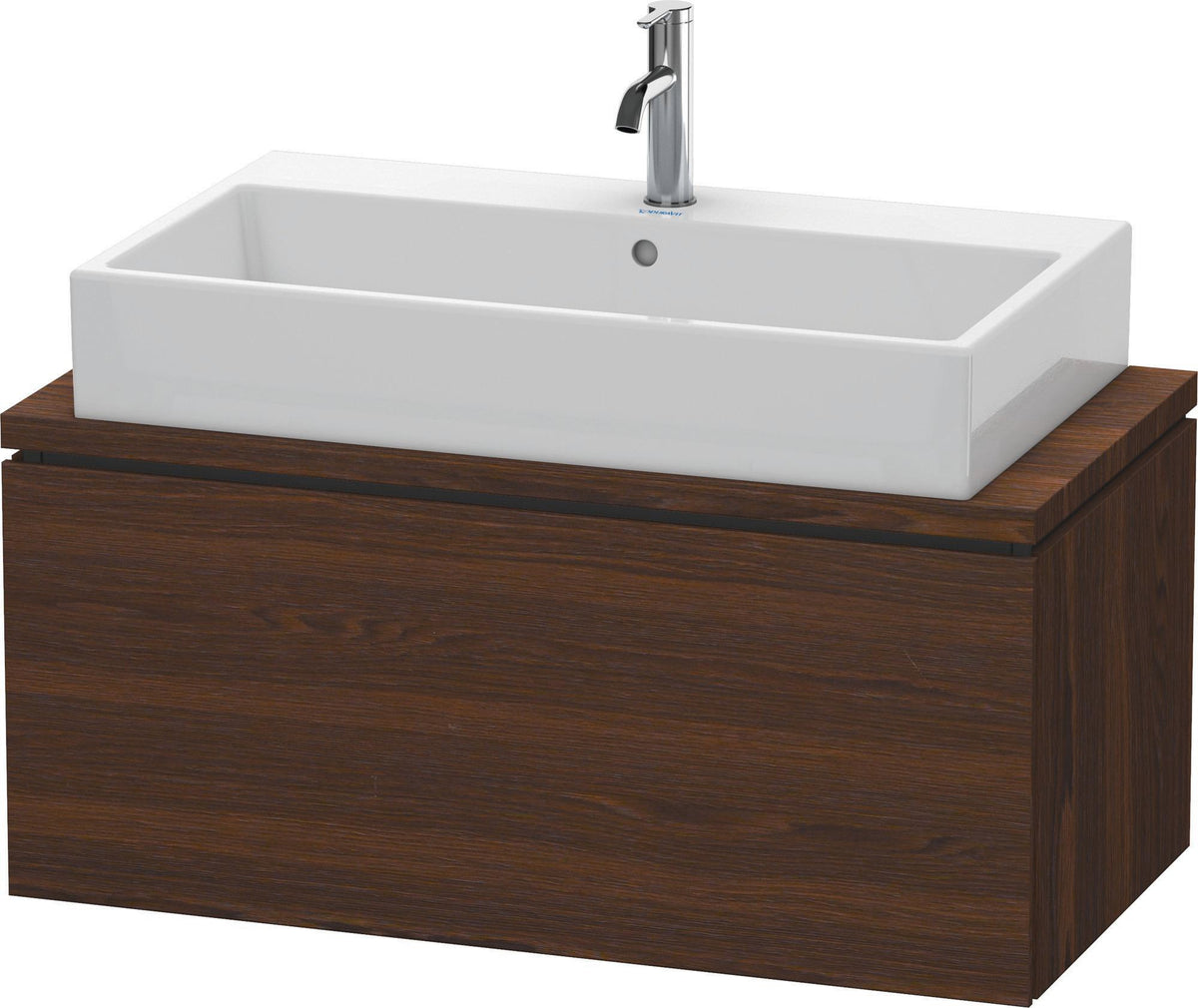 DURAVIT L-Cube Konsolenwaschtischunterbau 920 mm betongrau matt mit 1 Auszug und Tip-on-Technik