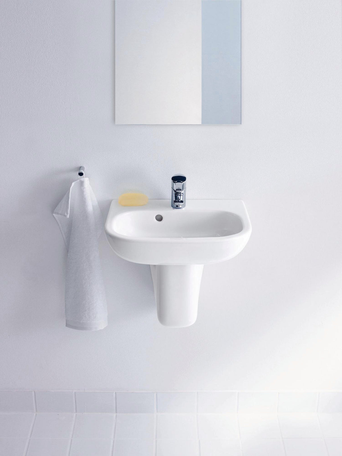 Duravit D-Code Halbsäule aus Sanitärkeramik, weiß, 215 x 213 x 280 mm, für 070545