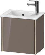 Duravit XViu Waschtischunterbau wandhängend, 1 Tür, 410 mm, dolomiti grey hochglanz, rechts