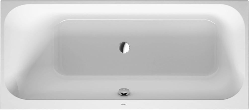DURAVIT Happy D.2 Badewanne 1600x700 mm Einbau Rechteck Weiß mit Überlauf