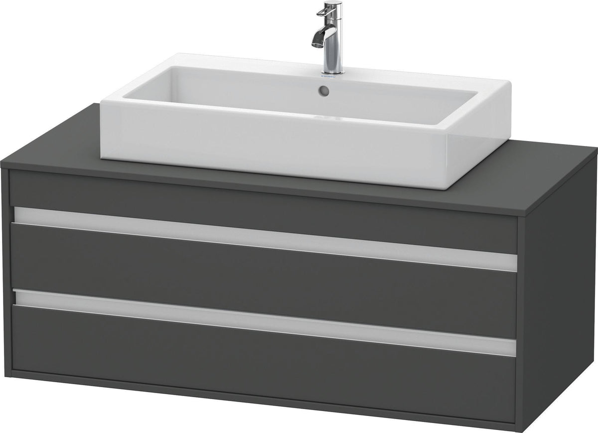 DURAVIT Ketho Waschtischunterbau wandhängend 1200 mm, 2 Schubkästen, weiß matt – für Aufsatzwaschtisch