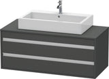 DURAVIT Ketho Waschtischunterbau wandhängend 1200 mm, 2 Schubkästen, weiß matt – für Aufsatzwaschtisch