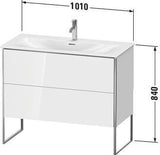 Duravit XSquare Waschtischunterbau 1010 mm mit 2 Auszügen in Steingrau-Matt