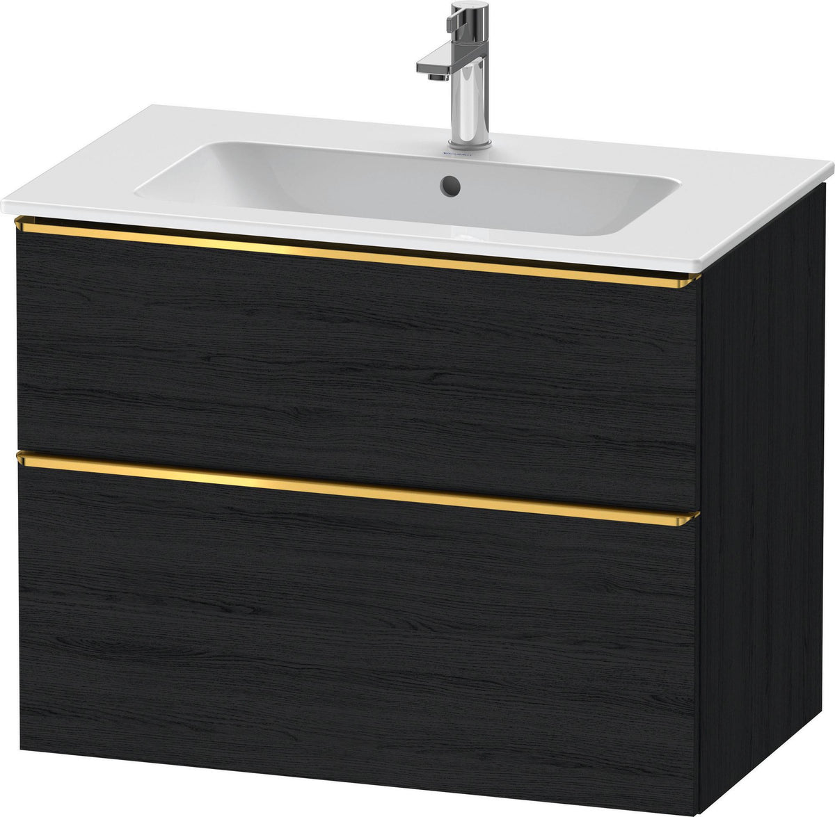 Duravit D-Neo Waschtischunterbau 810 mm betongrau matt mit Soft-Close-Auszug