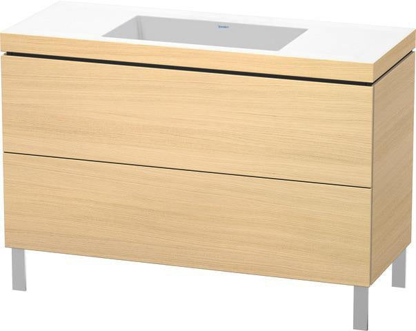 Duravit L-Cube Waschtischset 1200x480 mm mit Vero Air Möbelwaschtisch und Raumsparsiphon