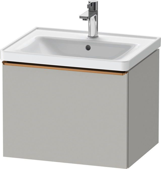 DURAVIT D-Neo Waschtischunterbau 584 mm betongrau matt mit 1 Auszug und Soft-Close