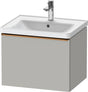 DURAVIT D-Neo Waschtischunterbau 584 mm betongrau matt mit 1 Auszug und Soft-Close