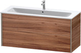 Duravit XViu Waschtischunterbau wandhängend 1210 mm, 2 Schubkästen, champagner matt/weiß matt