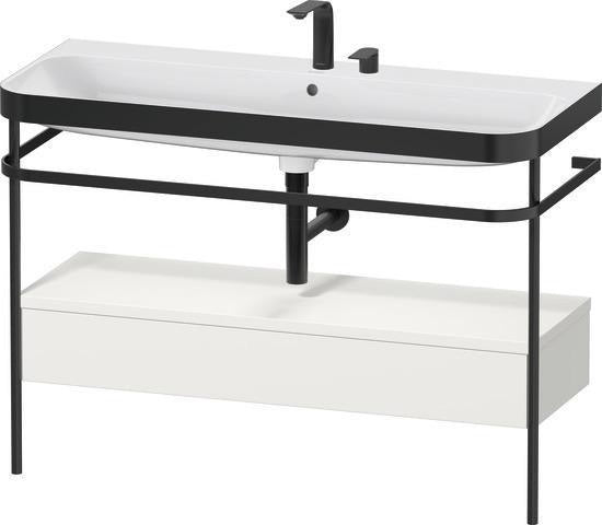 Duravit Waschtischset Happy D.2 Plus 1175x490mm ein Hahnloch taupe supermatt