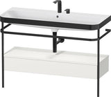 Duravit Waschtischset Happy D.2 Plus 1175x490mm ein Hahnloch taupe supermatt