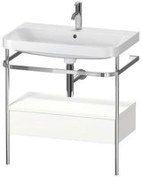 Duravit Waschtischset Happy D.2 Plus 775x490mm Taupe Supermatt – Einrichtungssystem Nussbaum Mitte