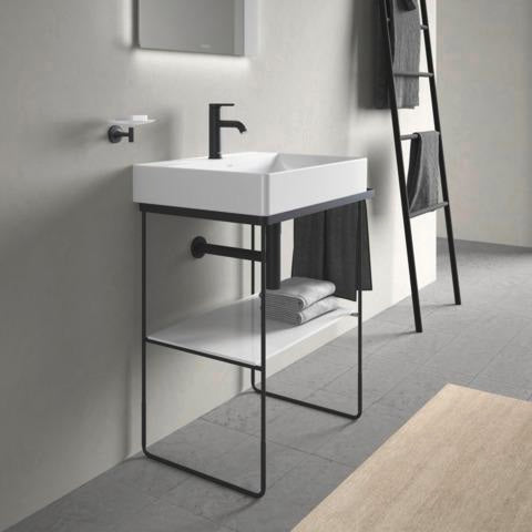 DURAVIT DuraSquare Metallkonsole höhenverstellbar mit Handtuchhalter links/rechts Chrom