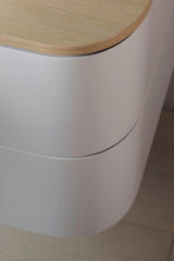 Duravit Happy D.2 Konsolenwaschtischunterbau 1000 mm taupe supermatt mit LED-Innenbeleuchtung und Tip-On