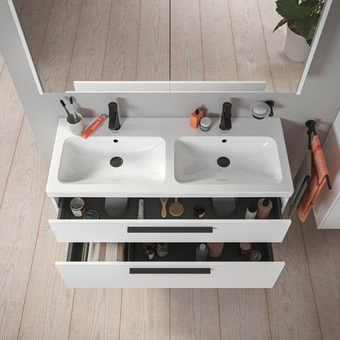 DURAVIT D-Code 2.0 Waschtischunterbau 1184 mm mit Schubkasten und Soft-Close in Weiß Matt
