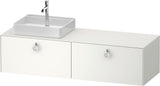 DURAVIT White Tulip Konsolenwaschtischunterbau 1600 mm wandhängend Weiß Seidenmatt 2 Auszüge
