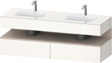 DURAVIT Qatego Studio F. A. Porsche Waschtischset 1600 mm mit Konsolenwaschtischunterbau, 2 Auszüge