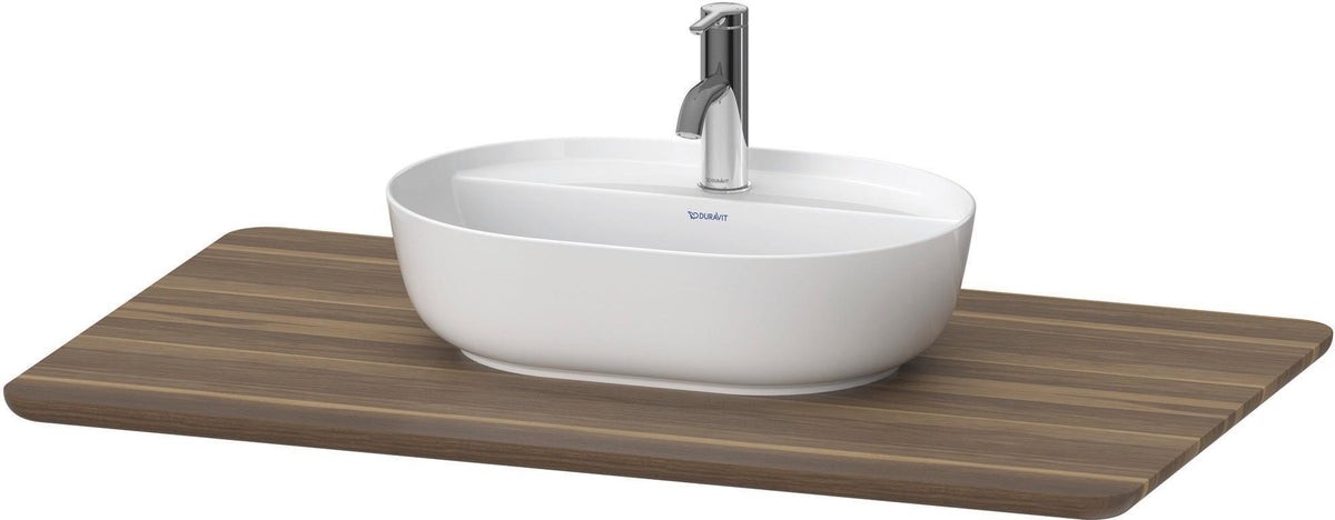 DURAVIT Luv Massivholzkonsole 988 mm Amerikanischer Nussbaum mit 1 Ausschnitt