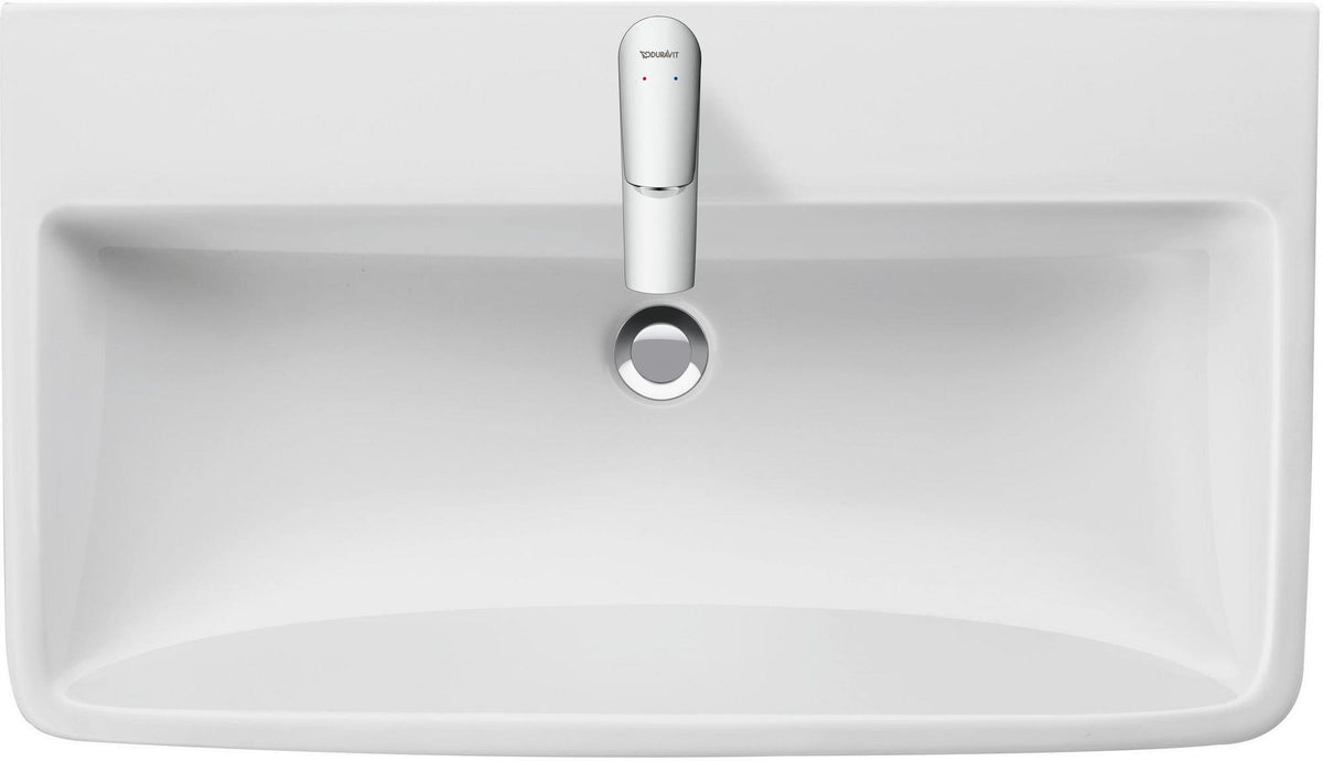Duravit No.1 Möbelwaschtisch 550 mm weiß mit Überlauf und Hahnlochbank