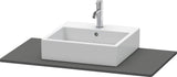 DURAVIT Konsole XSquare 1000x550mm betongrau matt mit Ausschnitt für Waschtisch
